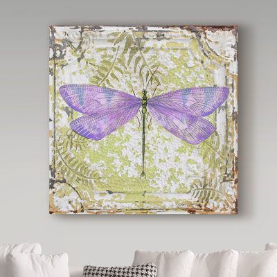 Deagen «Dragonfly on Tin Tile 4», impression sur toile tendue