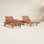 Alyisa Outdoor Eucalyptus Chaise Lounge Set with Table