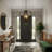 Avers 17.3" W 4-Light Wrought Iron Geometric Chandelier-1962495572-2055892142