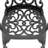 5-Piece Set Of Cast Aluminum Patio Furniture With Black Frame And Off-White Seat Cushions-1973831264