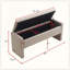 Banc de lit moderne avec rangement-601320750