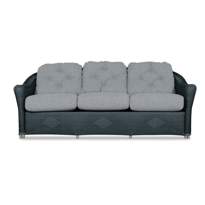Reflections Outdoor 3 - Seat Patio Sofa, Hansen Dove, Denim Blue