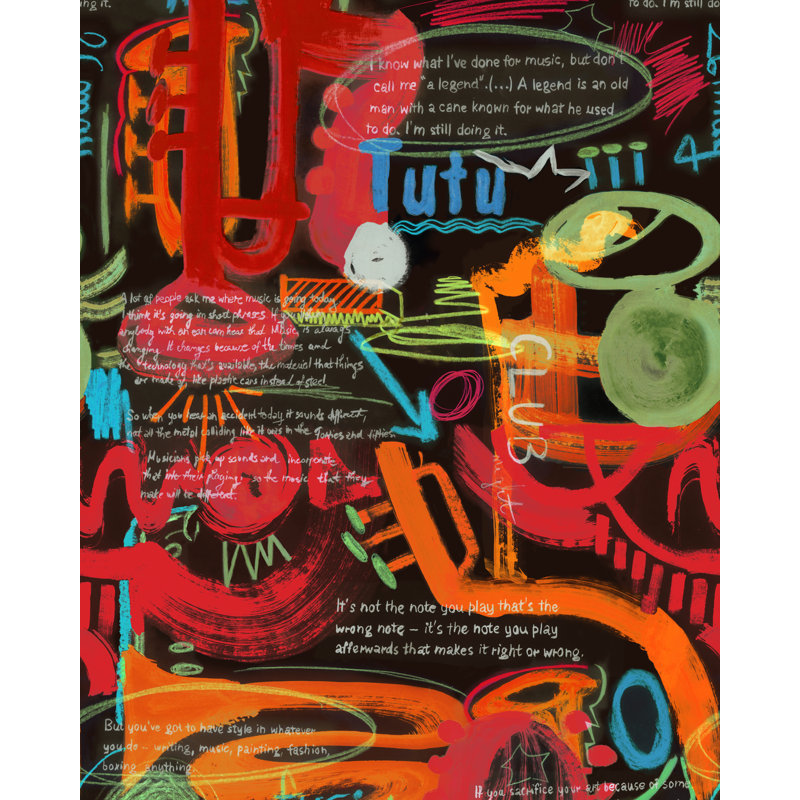 JAZZ LIVE Wallpaper, Red/Orange/Black/Green