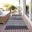 Washable Striped Indoor / Outdoor Rug-2080152293