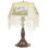 Reverse Painted Roses 24" Table Lamp