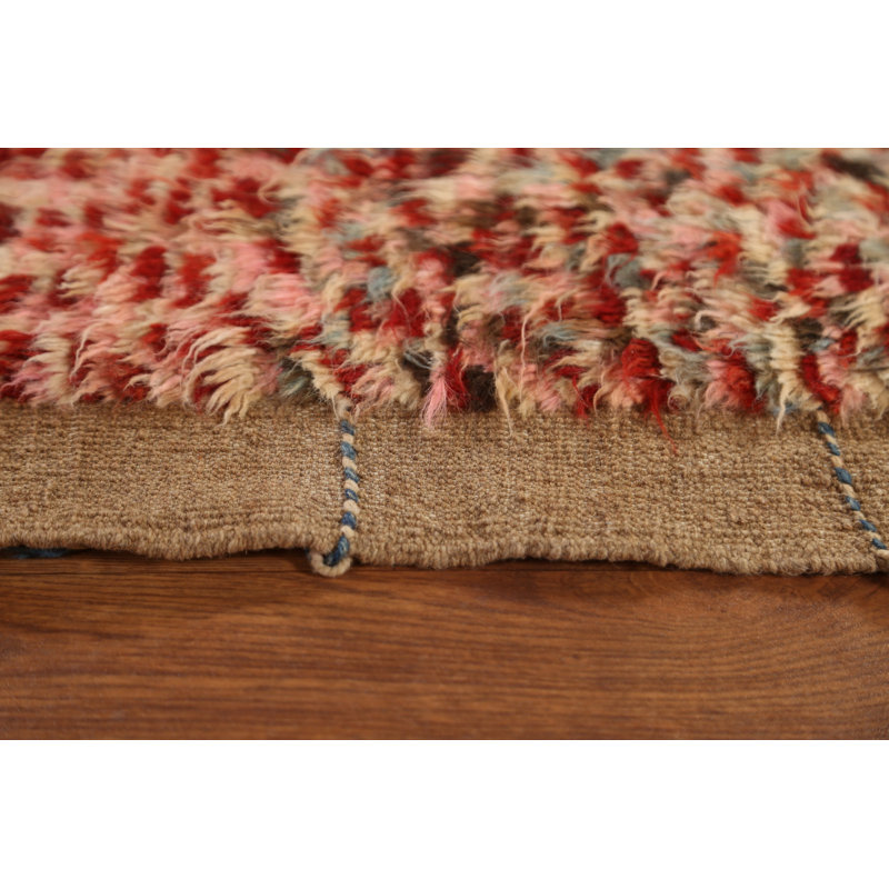 Tapis berbère marocain en laine noué à la main 8 x 11