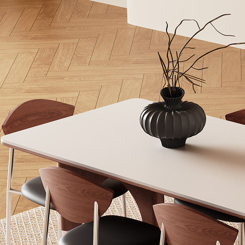Table de salle à manger unique, H 29,52 po x l 70,86 po x P 35,43 po, 7 pièces : table, 6 chaises