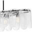Lustre linéaire noir mat 5 lumières Cassidy