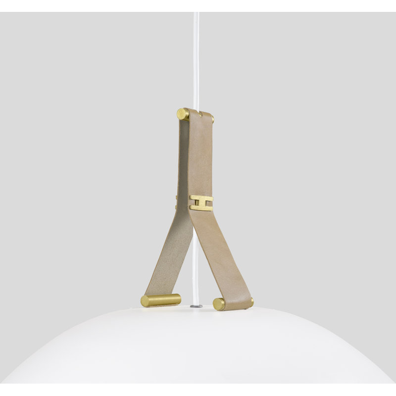 Volo 18" LED Pendant, Tan, White, 2700K