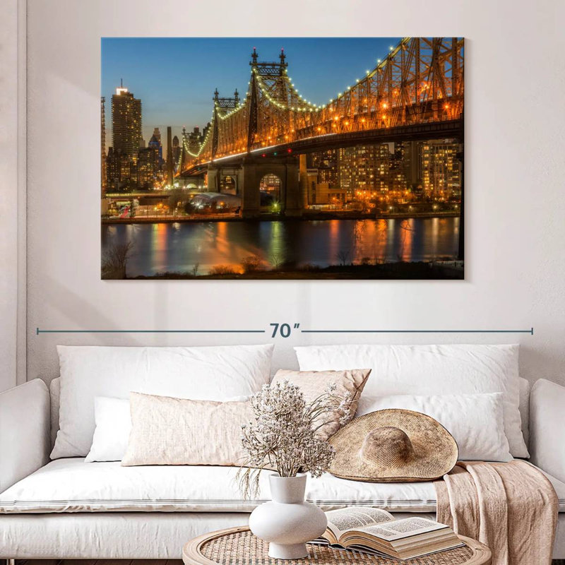 Pont de New York, Queensboro, H 34 po x l 51 po