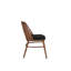 Chaise d'appoint en bois foncé Talika