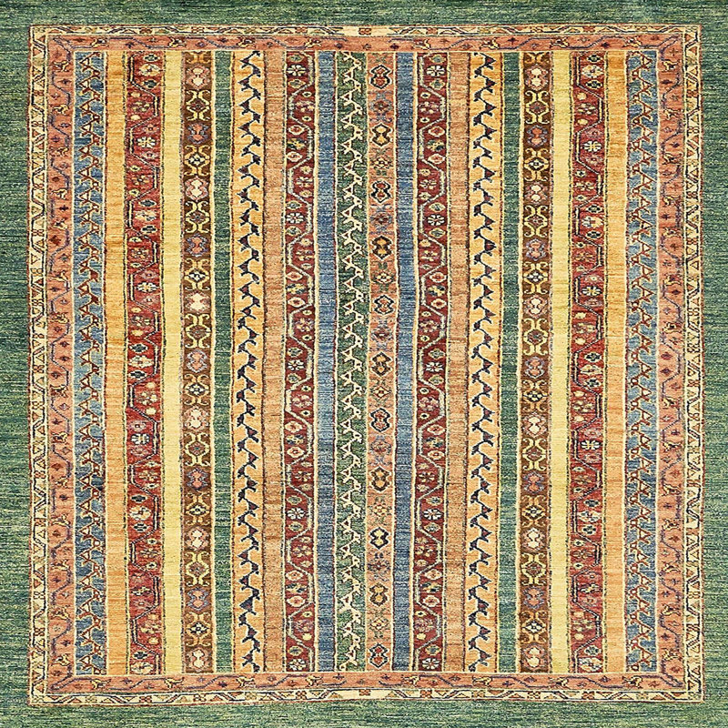 Abstract Indoor Rug, Square 3'