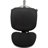 Backed Adjustable Height Ergonomic Lab Stool with Footring Pedestal Base