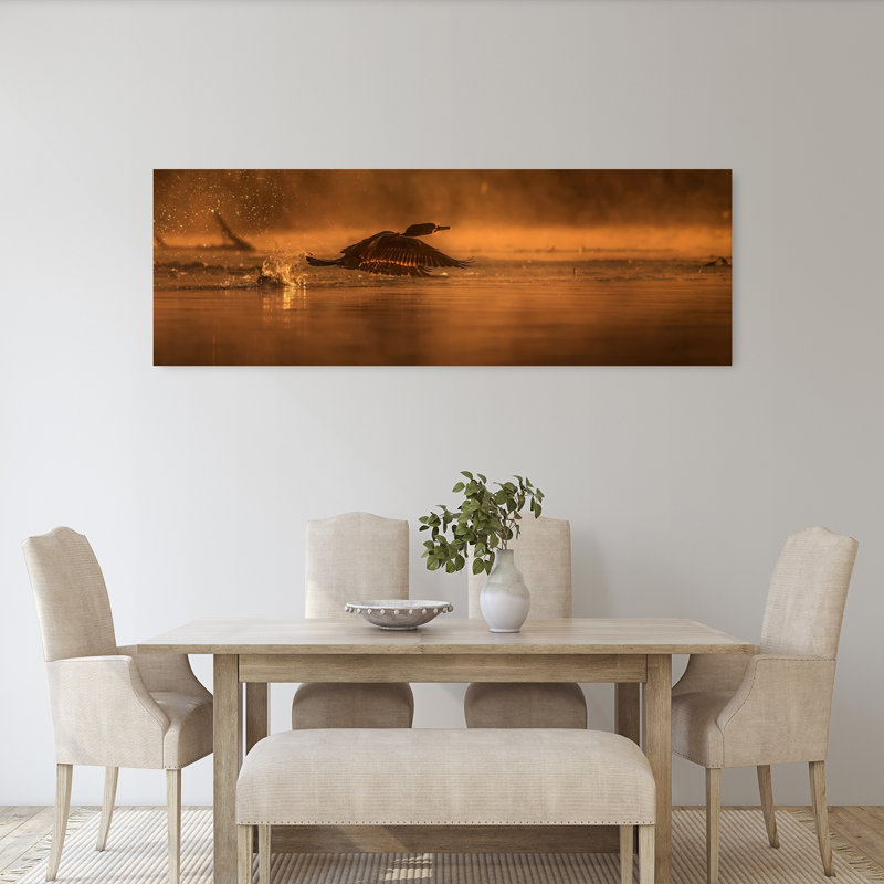 Golden Hour Takeoff by Susan Breau - Wrapped Canvas Panoramic Print, 50.8 cm H x 152.4 cm W