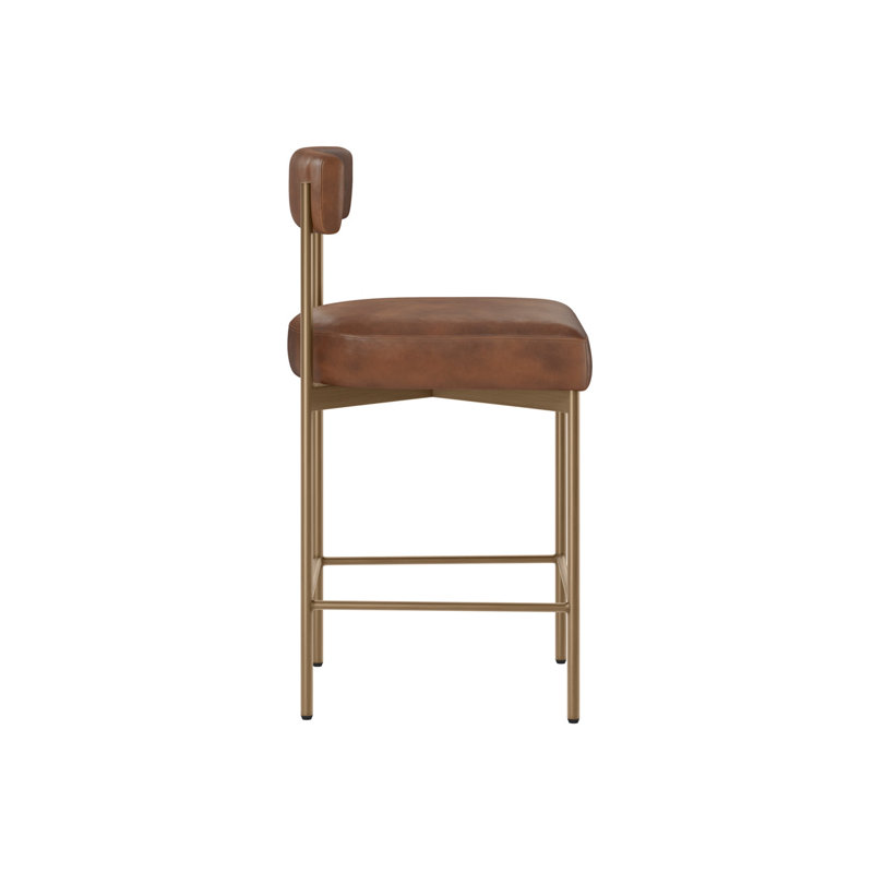 Seneca Upholstered Stool with Metal Frame