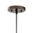 Antioch 1-Light Olde Bronze Pendant with Clear Seeded Glass Shade-732694416