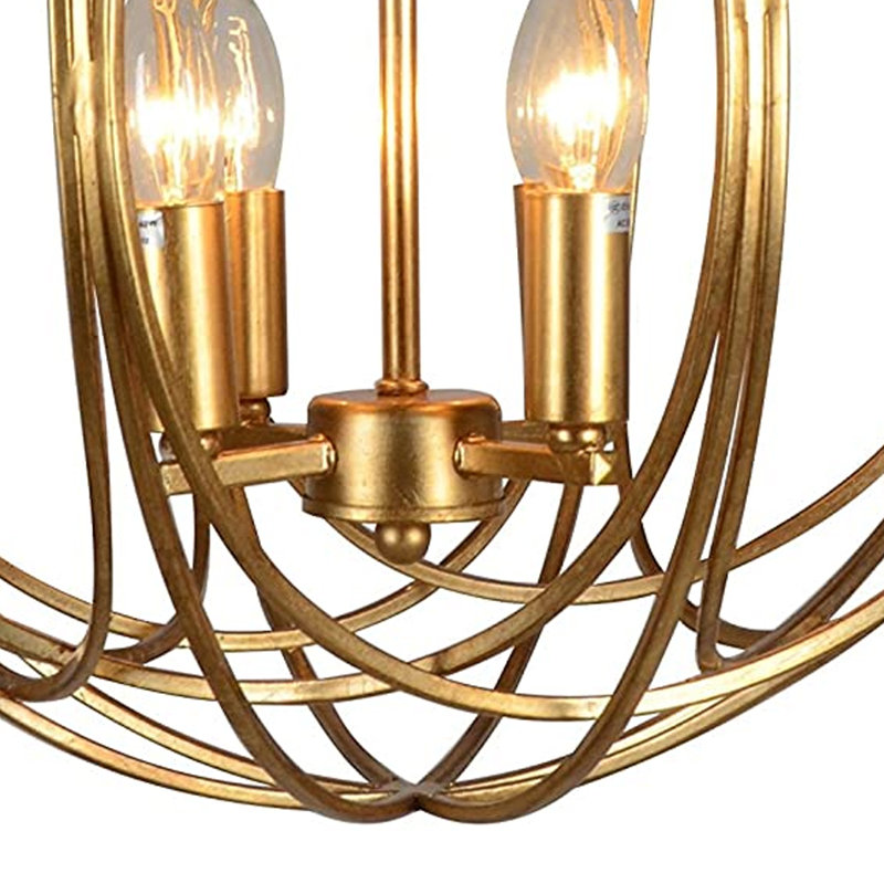 4 - Light Dimmable Globe Chandelier