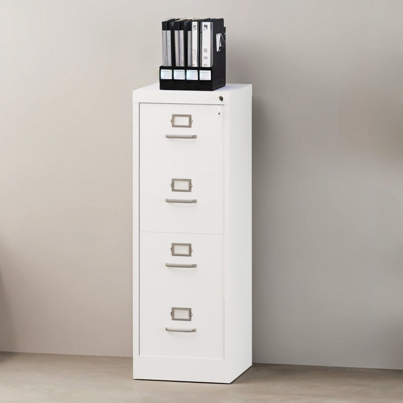 45.8cm Wide 4 -Drawer Steel File Cabinet, White