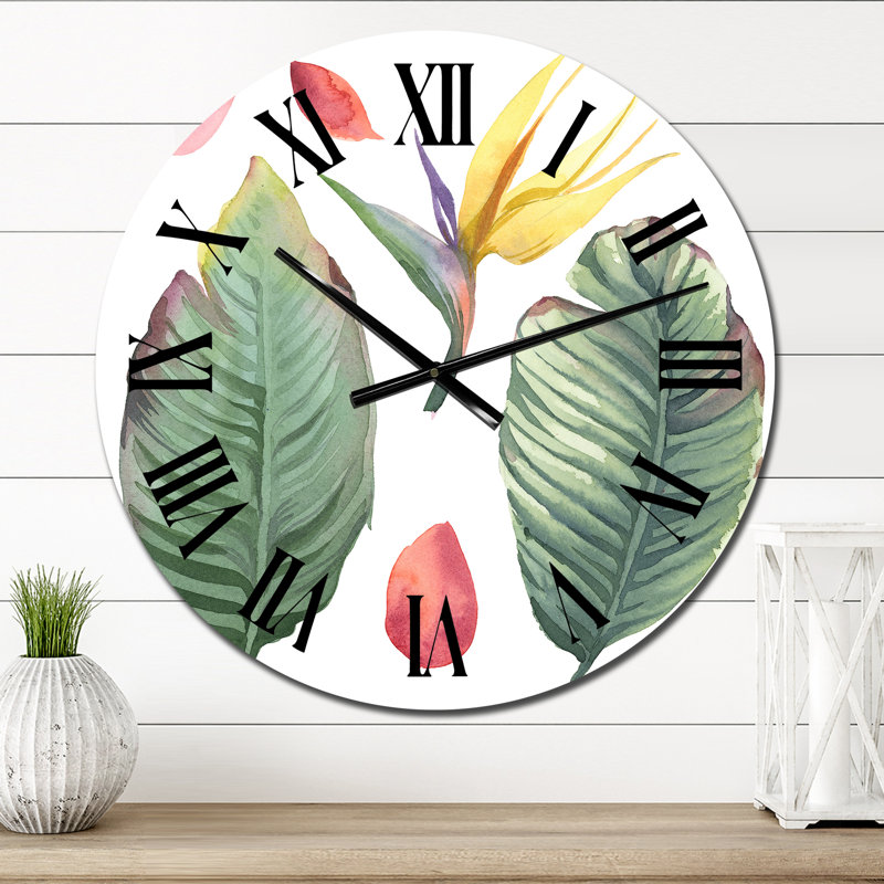 Horloge murale tropicale, Petit