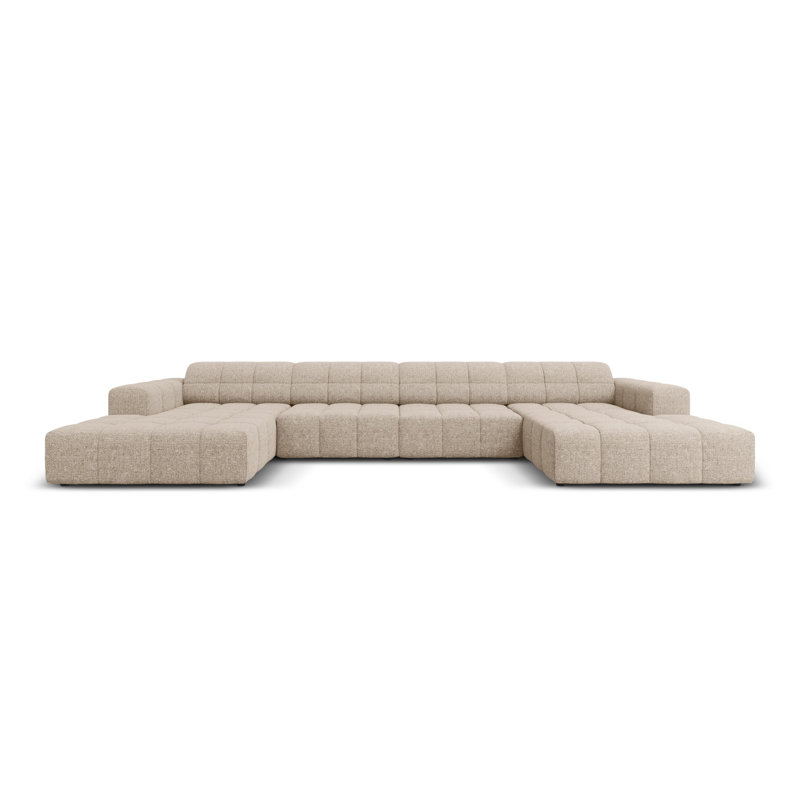 Chicago 6 Seater Corner Sofa, Beige