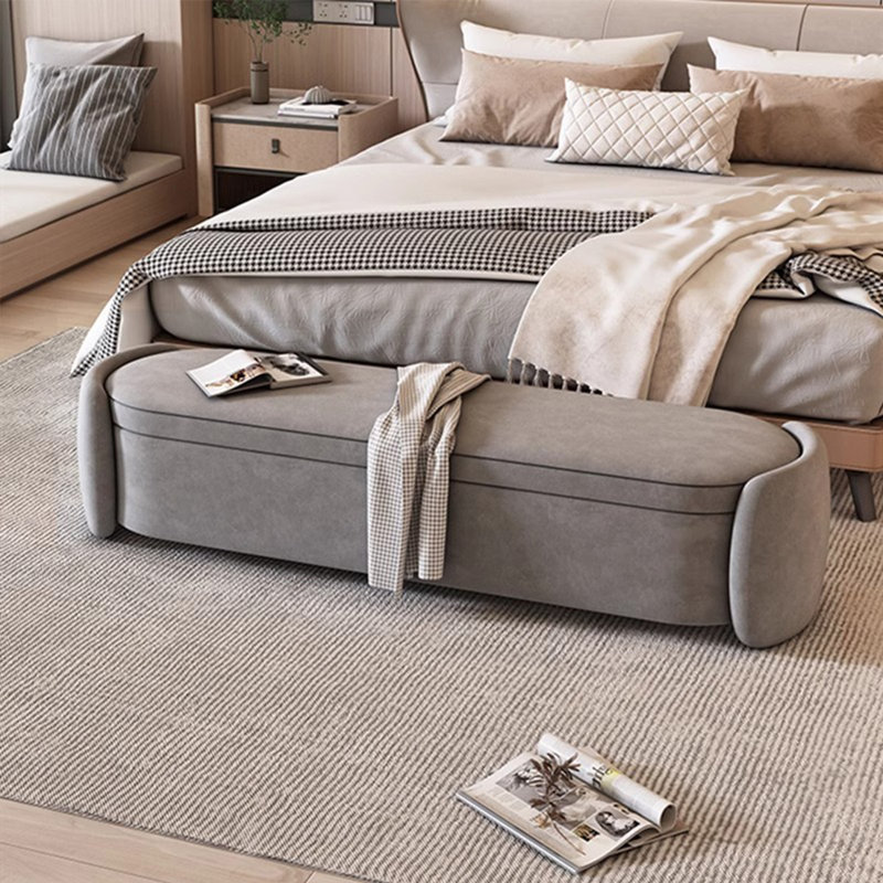 Eco-friendly multi-functional bed stool, Dark gray, 18.89" H x 68.89" W x 16.92" D