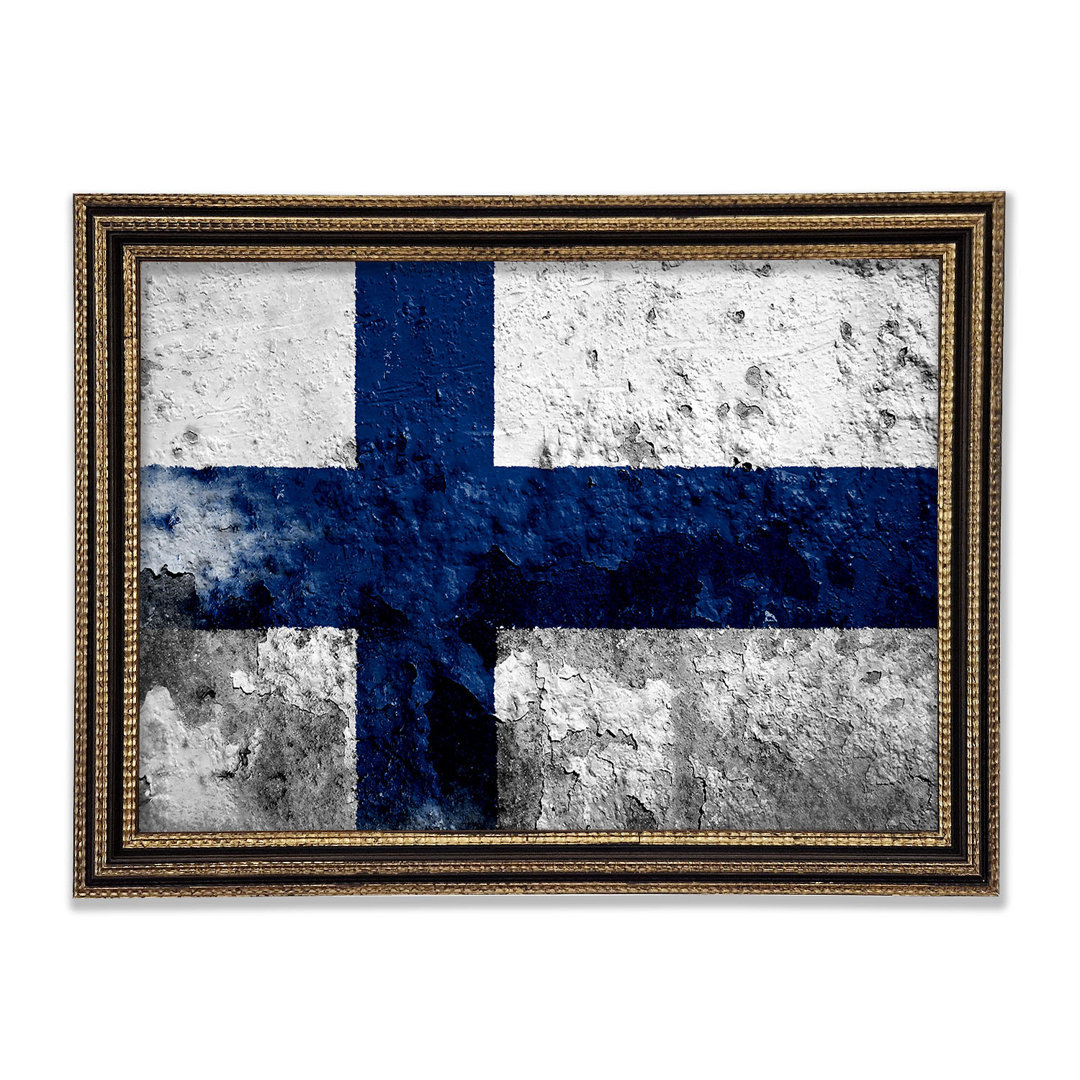 Finnland Flagge - Druck