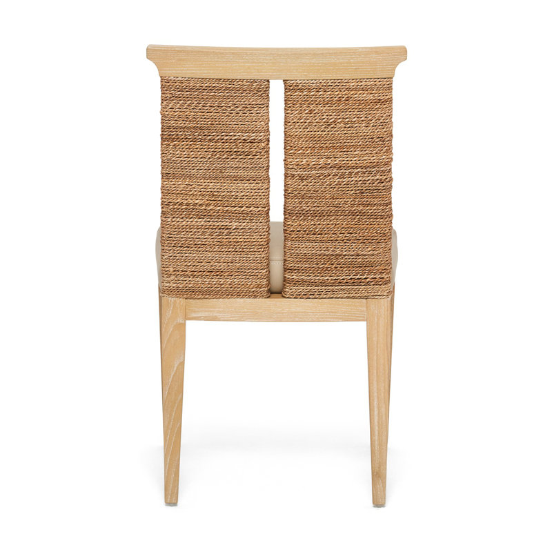 Reed Upholstered Dining Chair, Beige, Saddle