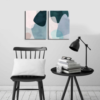 2 Piece Wrapped Canvas Graphic Art Set