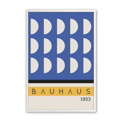 Imprimé bleu et jaune Bauhaus