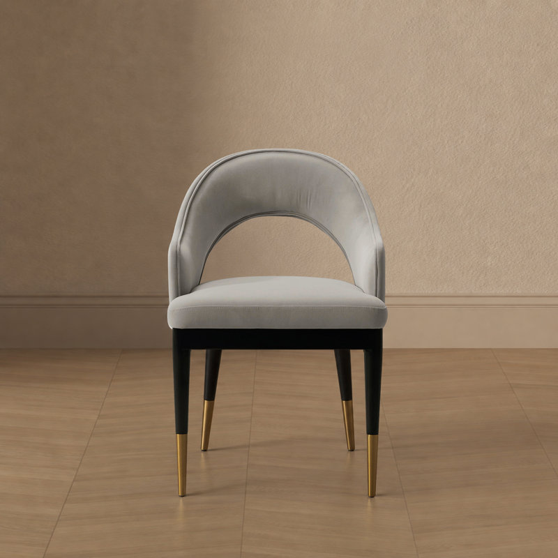 Fauteuil de salle à manger Carrington, Gris clair