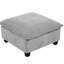 Canapé modulaire en U avec table basse mobile et pratique, gris - Mécanisme de chargement de pièces de décoration intérieure, conception avancée-2033124193