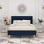 Eriksay Low Profile Upholstered Platform Bed with Wingback Headboard-387890140-296471638