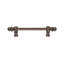 Acanthus 22 inches c.c. with 1/2 round smooth bar long pull Romanesque style in Oil Rub Bronze-193783184-193783190