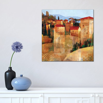 Tuscan Hillside by Keith Mallett - 1 Piece Wrapped Canvas Wall Art