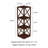 Lavish Home 11.75"L x 11.75"W x 38.25"H 4-Shelf Corner Bookcase - Open Criss-Cross Style Etagere Shelving Unit