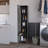 Lawen Tall Storage Cabinet, Single Door, 3 Broom Hangers-1768884484