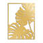 Deux feuilles de monstres tropicaux, décoration murale abstraite moderne minimaliste, décoration murale-124839067-124839064