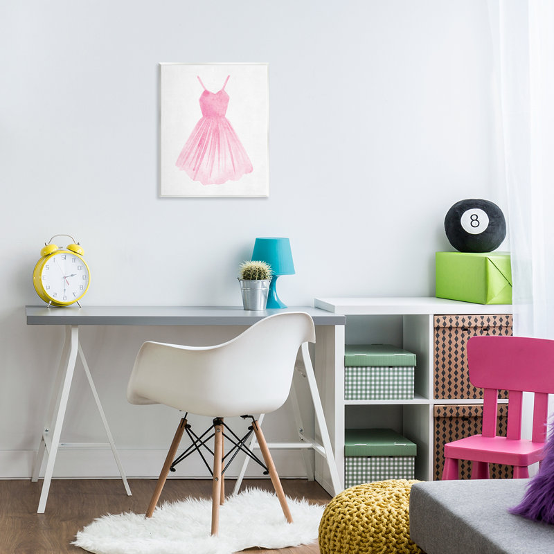 Plaque murale rose avec ballerine, design par Camila Juncos