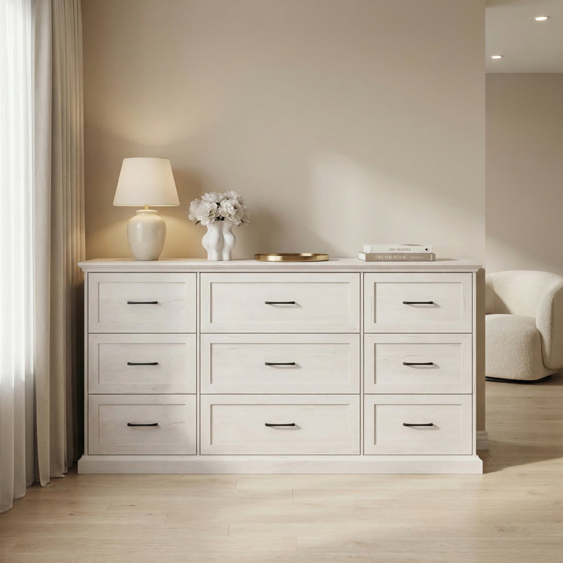 Commode élégante à 9 tiroirs Altona