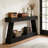 Rustic Farmhouse Console Table with Two-Tier Storage