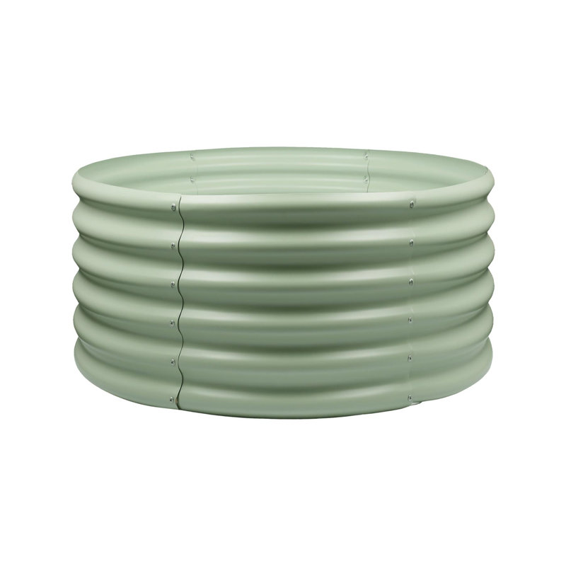 Metal Raised Garden Bed, Green, 1, 45cm H x 90cm W x 35.4cm D