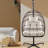 Patio Chair With Stand, Cushion And Cup Holder-142974621