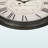 Edeline Transitional Round Wall Clock in Brown, 29.85'' W X 29.85'' H X 2.11'' D