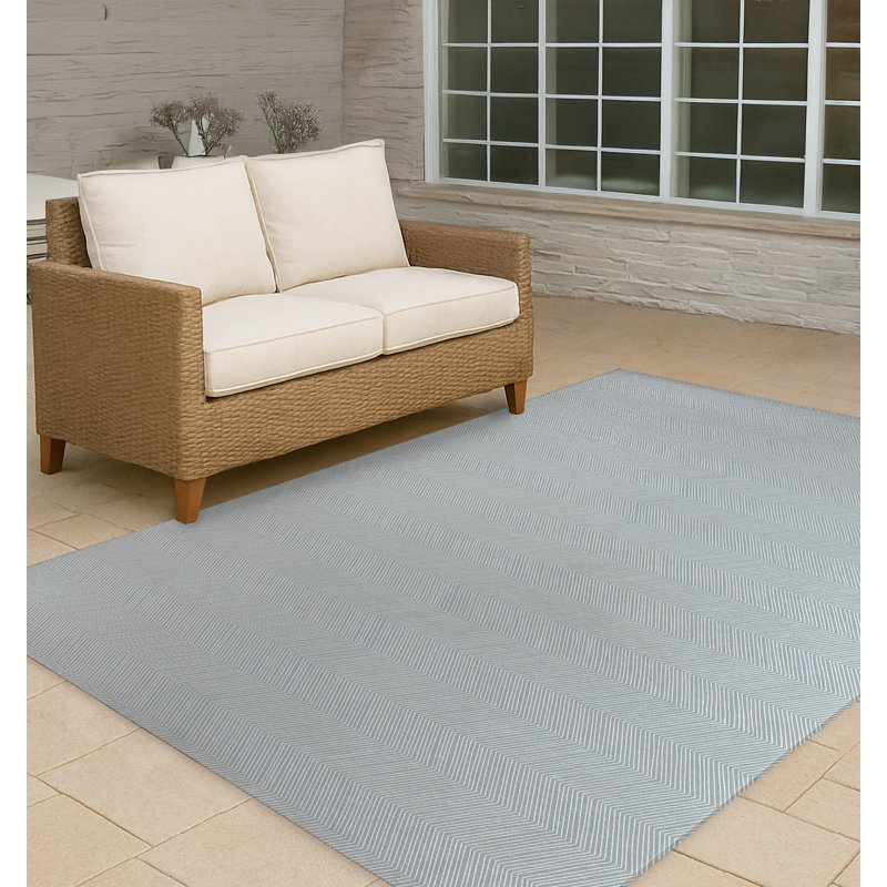 Tapis d'extérieur mince antidérapant Chevy, Rectangulaire 8 pi x 10 pi