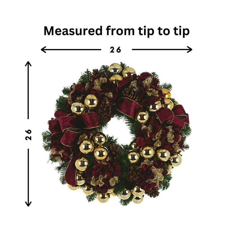Faux Evergreen Holiday Wreath