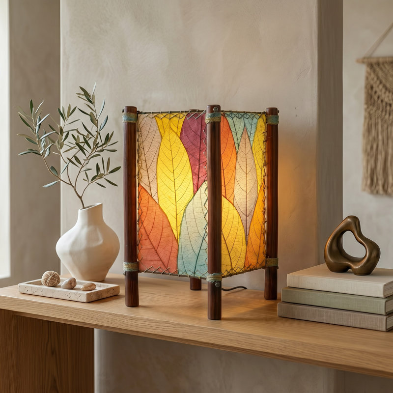 Conrado Metal Novelty Lamp, Sea Blue/Orange