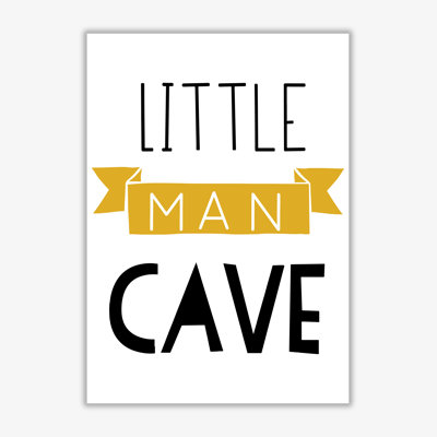 Little Man Cave Banner - Print