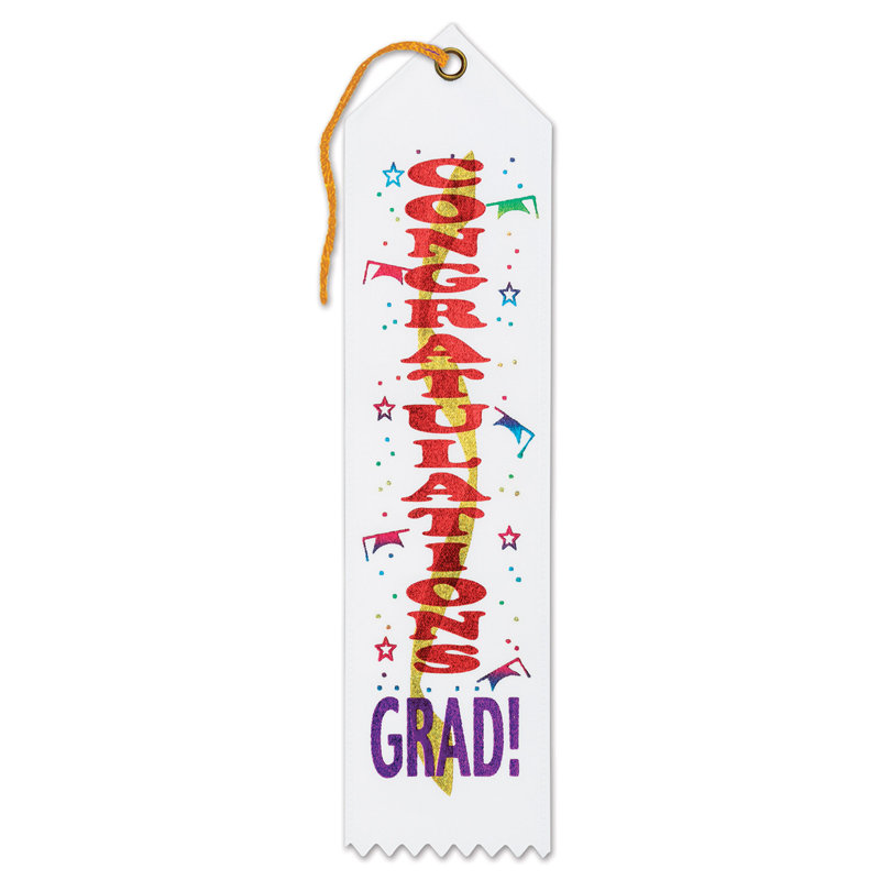 Félicitations Grad! Ruban de récompense