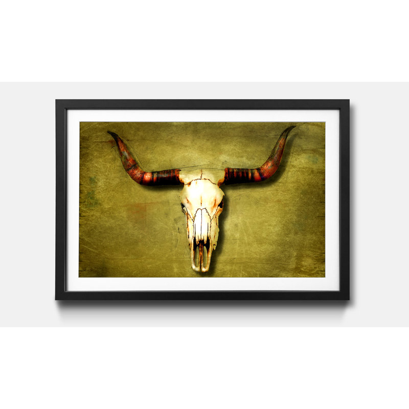 Buffalo Bull - Single Picture Frame Print, 60cm H x 80cm W