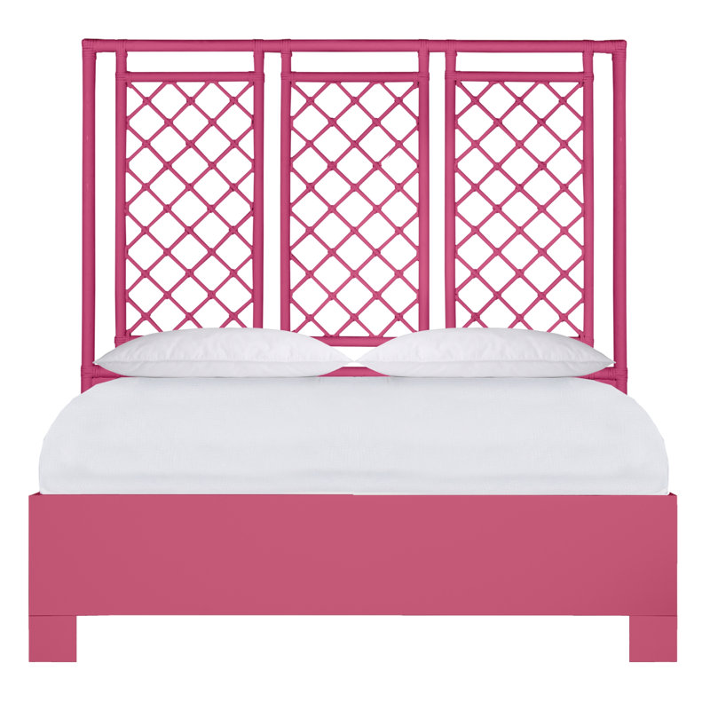 Low Profile Standard Bed, Queen, Hot Pink